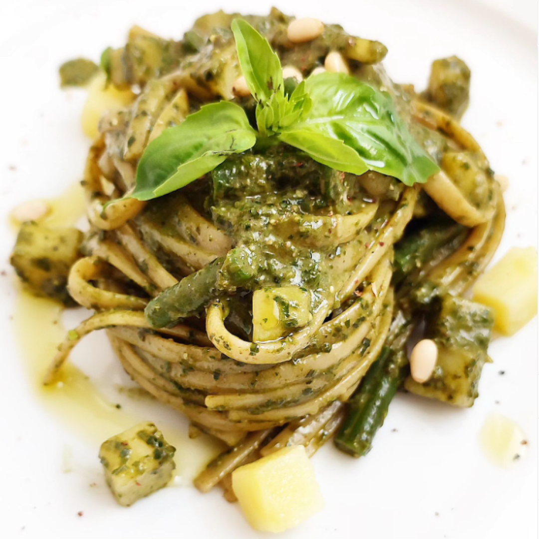 Pasta al pesto Genovese